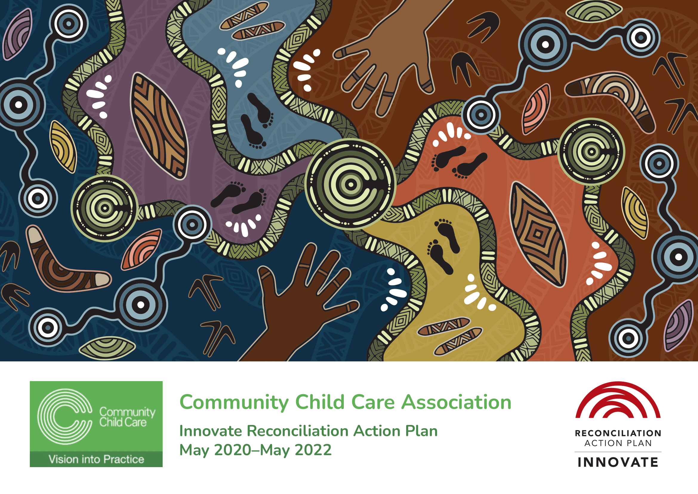 Community Child Care Association Innovate Reconciliation Action Plan, artwork by Dixon Patten