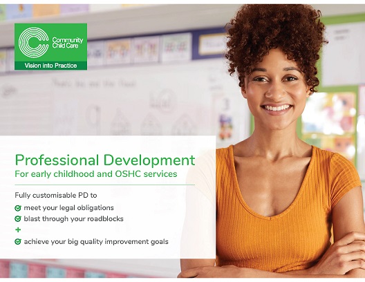 Professional development catalogue cover
